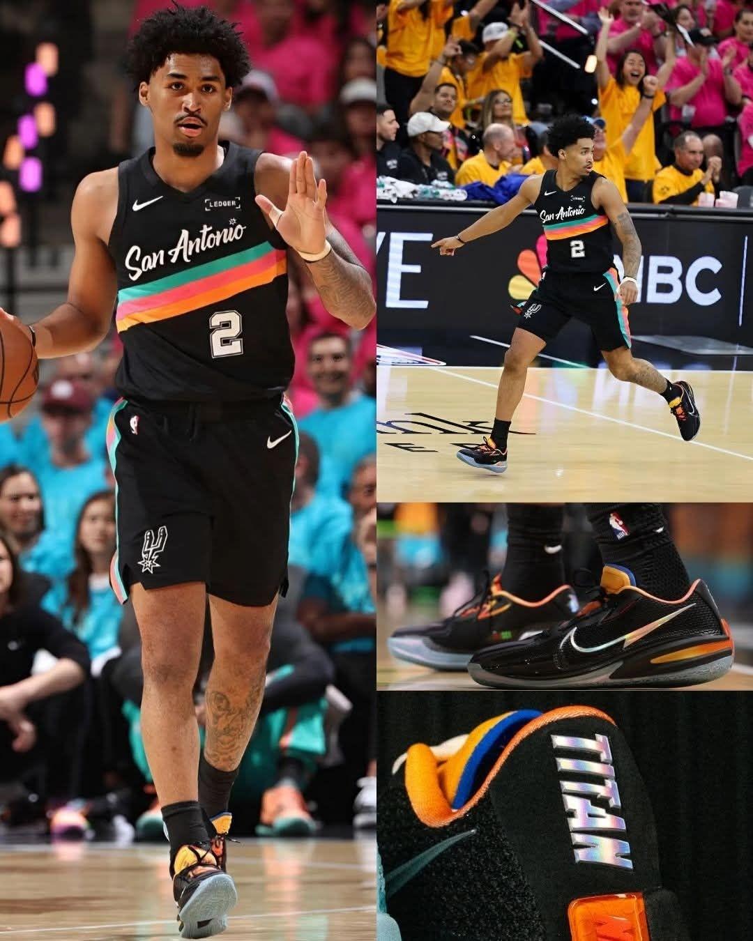 马刺新星炸场!迪伦·哈珀上脚Titan x Nike GT Cut 1联名PE